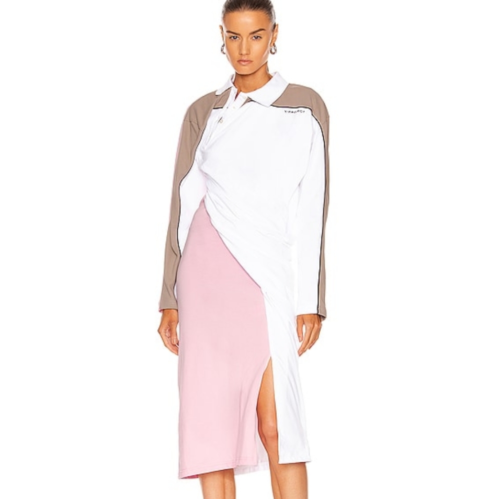 Y/Project Twist Asymmetrical Polo Dress